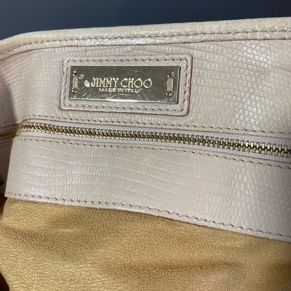 Jimmy Choo Beige Star-Embellished Tote - Picture 5 of 10